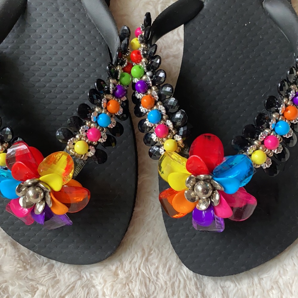 Simone Herrera Multi Color Flip Flops - image 3